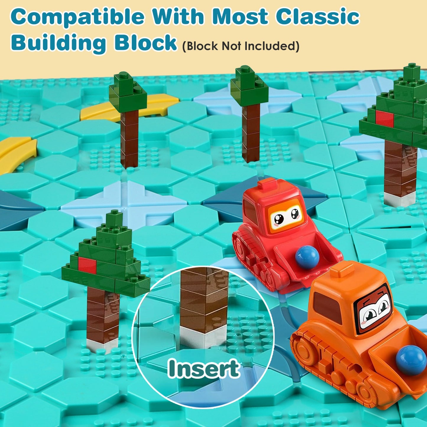 Logical Road Builder Puzzle - Montessori STEM Brain Teaser for Kids 3-8