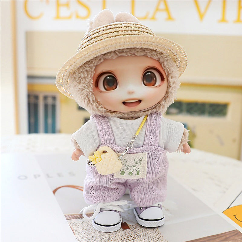 5-Piece LABUBU Doll Clothes Set - Hat, Shoes & Outfit Accessories (15-17cm)