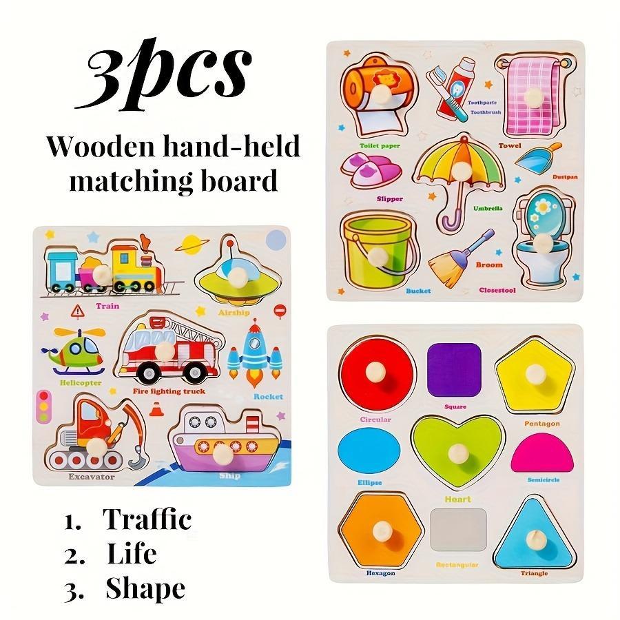 Wooden 3D Puzzle - DIY Assembly Building Kit for Kids
