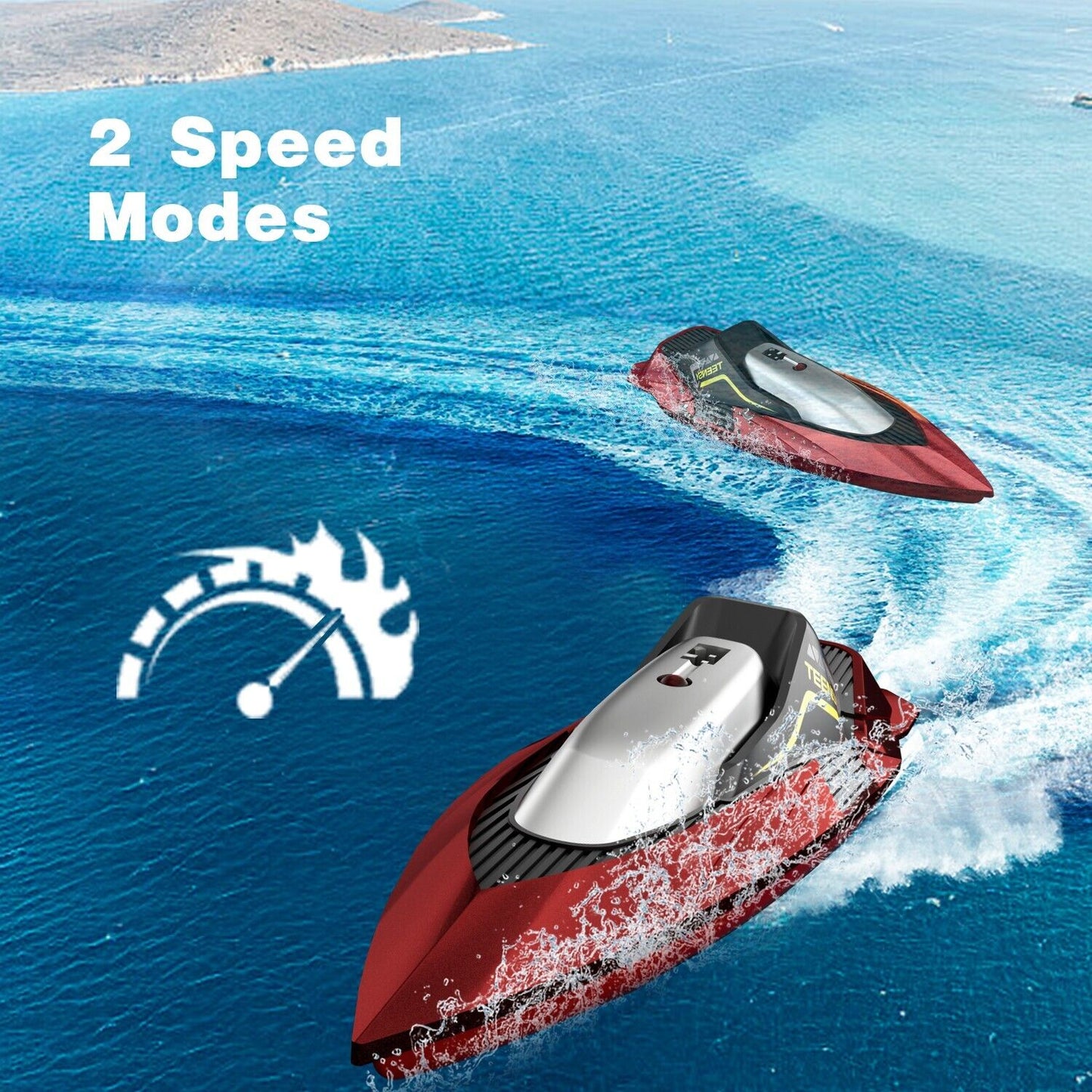 4DRC S5 Fast RC Boat - 20 MPH Racing Boat for Pools & Lakes