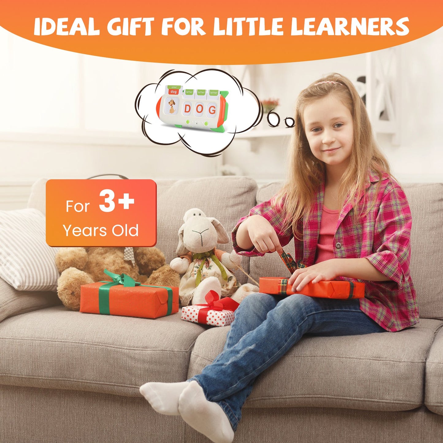 Talking Flash Cards & Finger Counting Math Board - Interactive Learning Toy