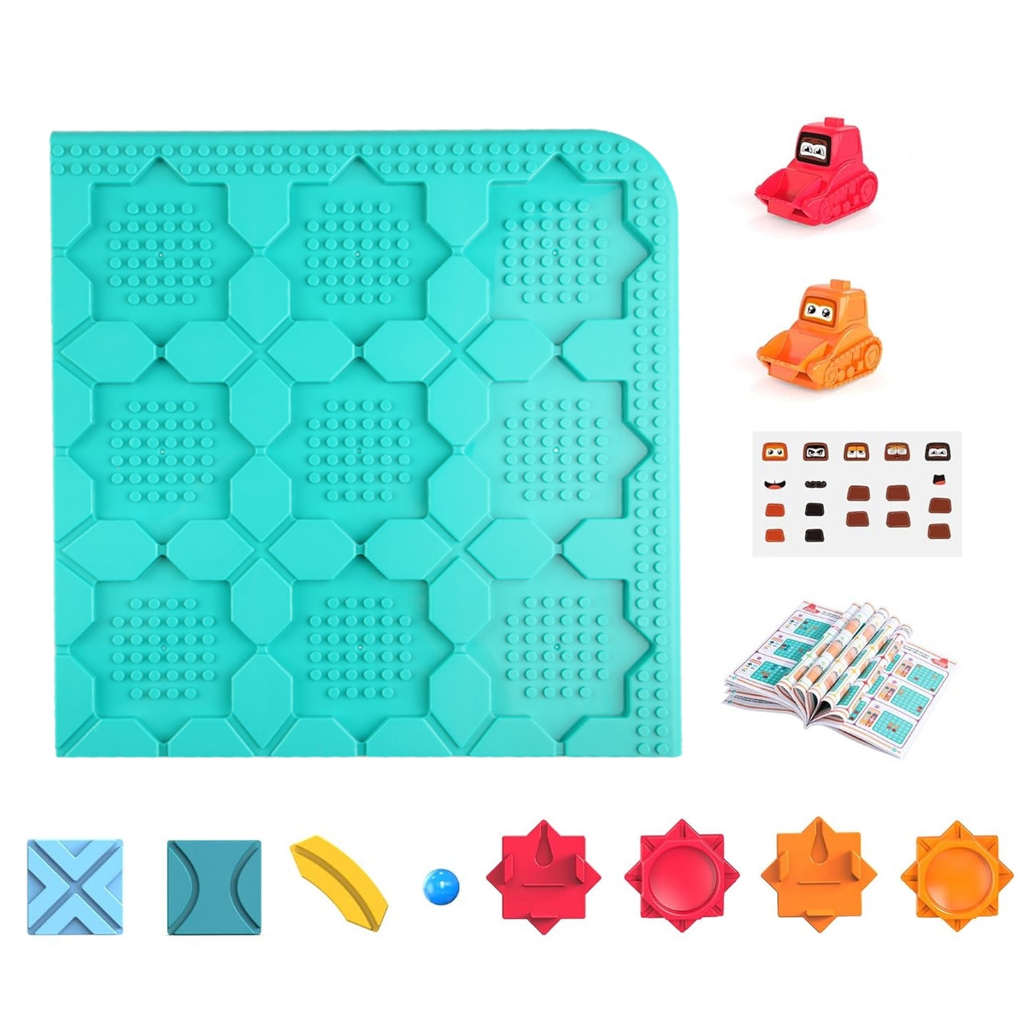Logical Road Builder Puzzle - Montessori STEM Brain Teaser for Kids 3-8