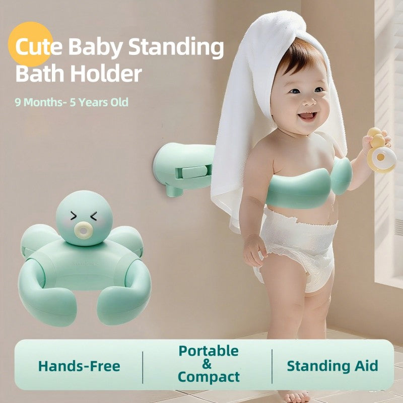 MiniJones Baby Bath Stand - Wall-Mounted Adjustable Suction Cup Holder