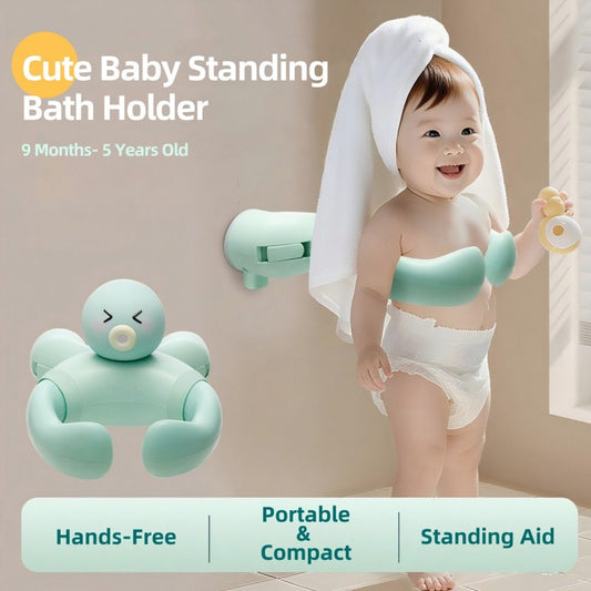 MiniJones Baby Bath Stand - Wall-Mounted Adjustable Suction Cup Holder