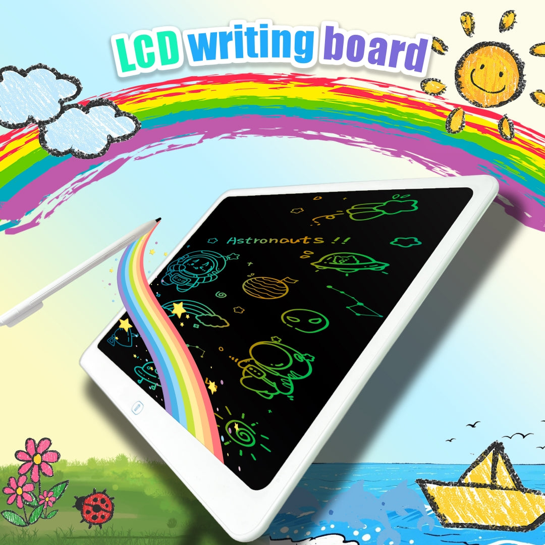 20-Inch LCD Writing Tablet - Colorful Erasable Drawing Board for Kids