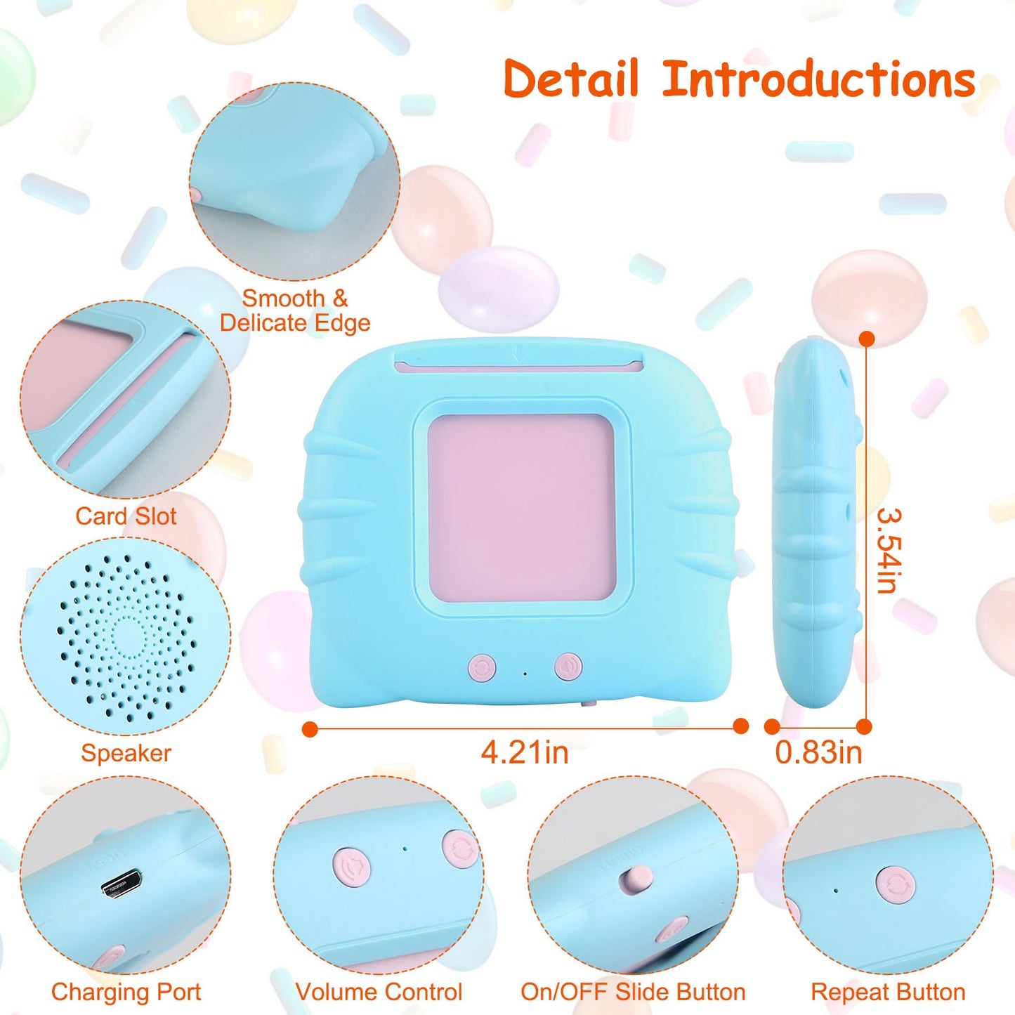 224 Words Talking Flash Cards - Interactive Learning Toy for Toddlers