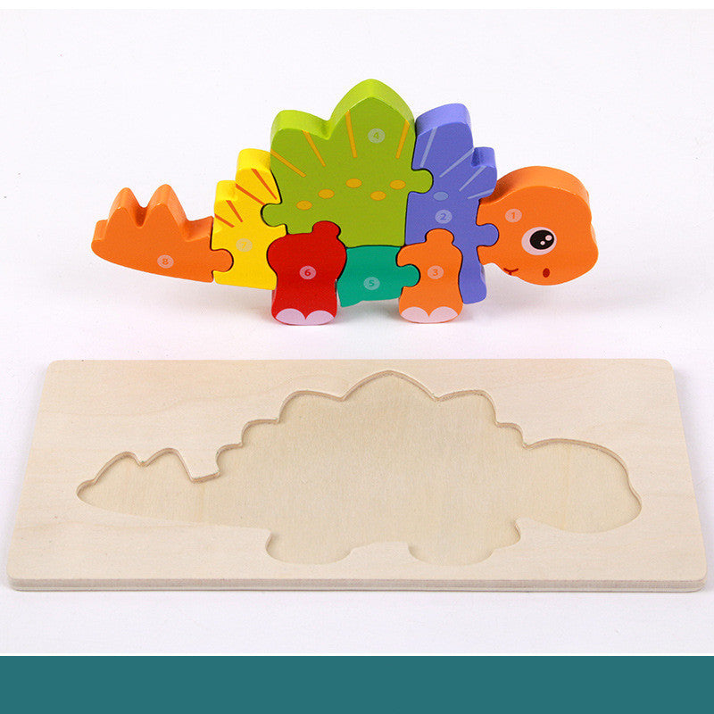 Wooden Montessori Educational Toys - 3D Building Blocks Set
