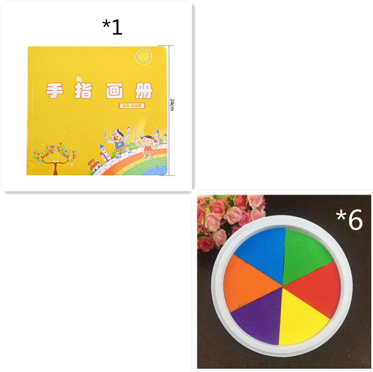 Finger Paint Set - Non-Toxic Washable Pigment for Kids