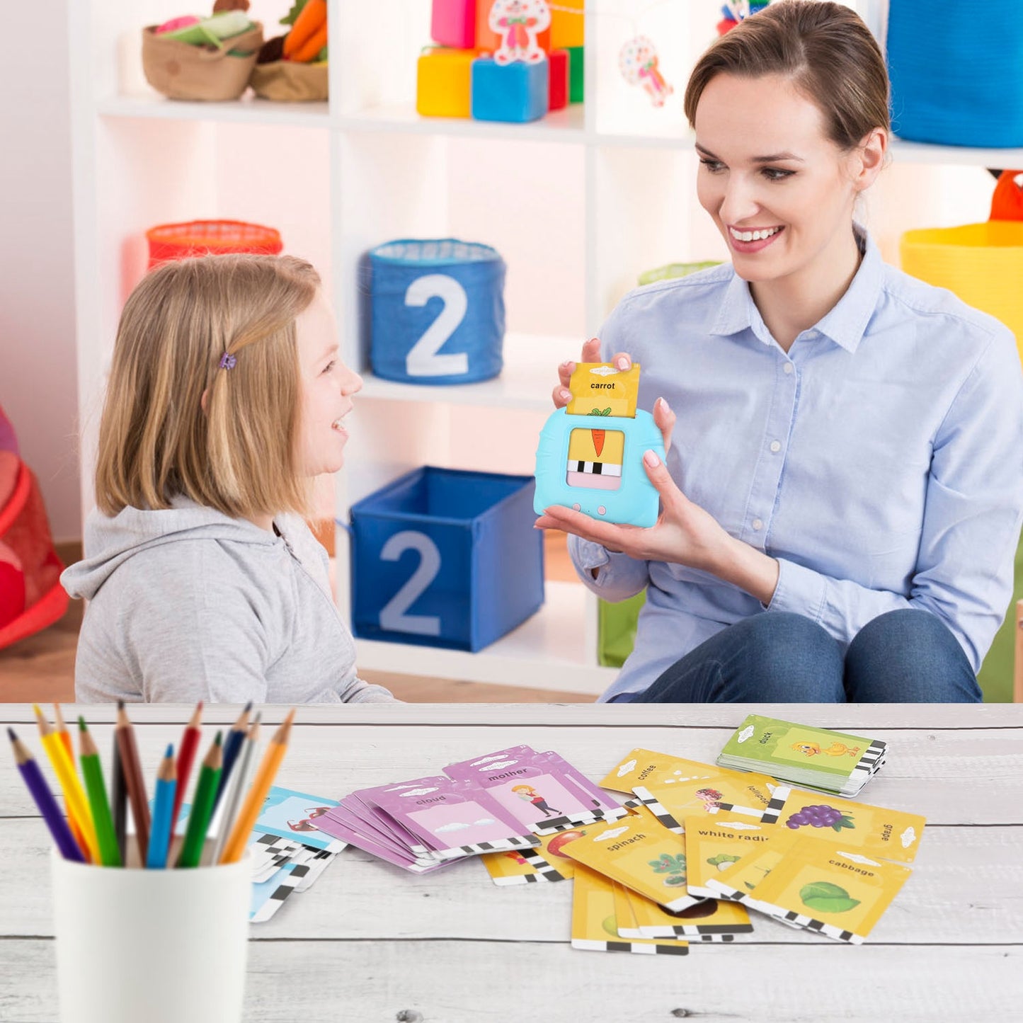 224 Words Talking Flash Cards - Interactive Learning Toy for Toddlers