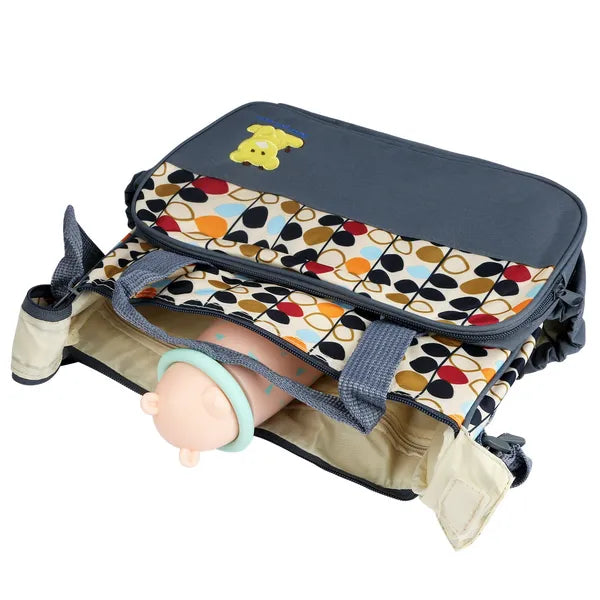 5-Piece Baby Diaper Bag Set with Changing Pad - Travel Organizer