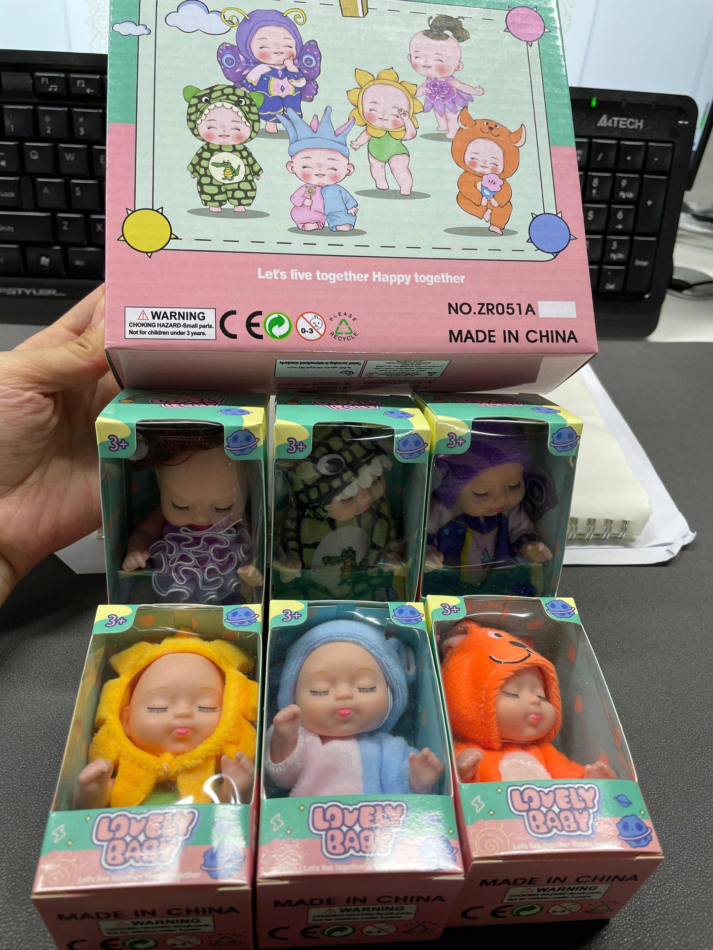 6-Piece Princess Doll Gift Box - Perfect Birthday & Holiday Gift Set