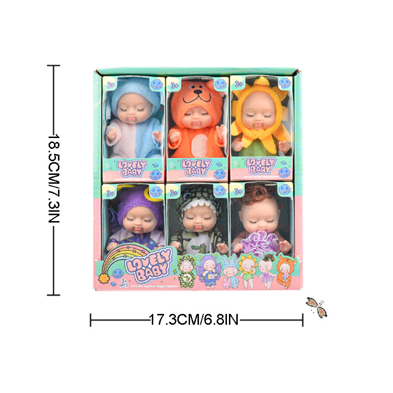 6-Piece Princess Doll Gift Box - Perfect Birthday & Holiday Gift Set