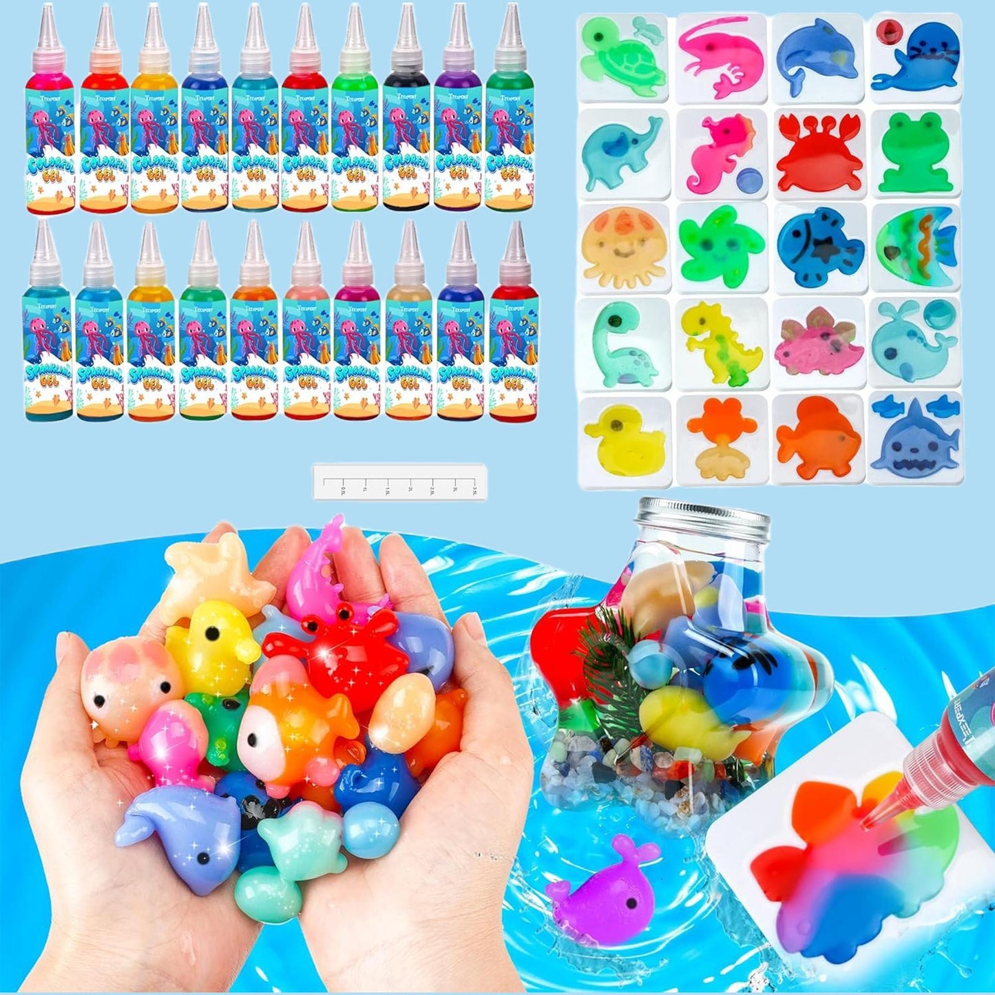 Magic Gel Water Pet Set - DIY Slow-Rebound Toy Craft Kit
