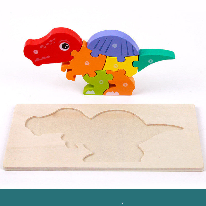 Wooden Montessori Educational Toys - 3D Building Blocks Set